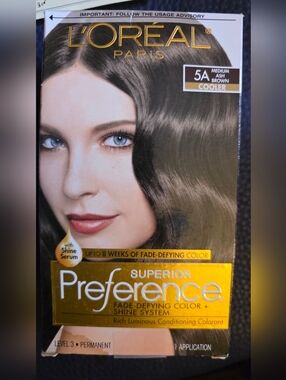 L'Oreal Superior Preference Hair Color — Medium Ash Brown (5A)
